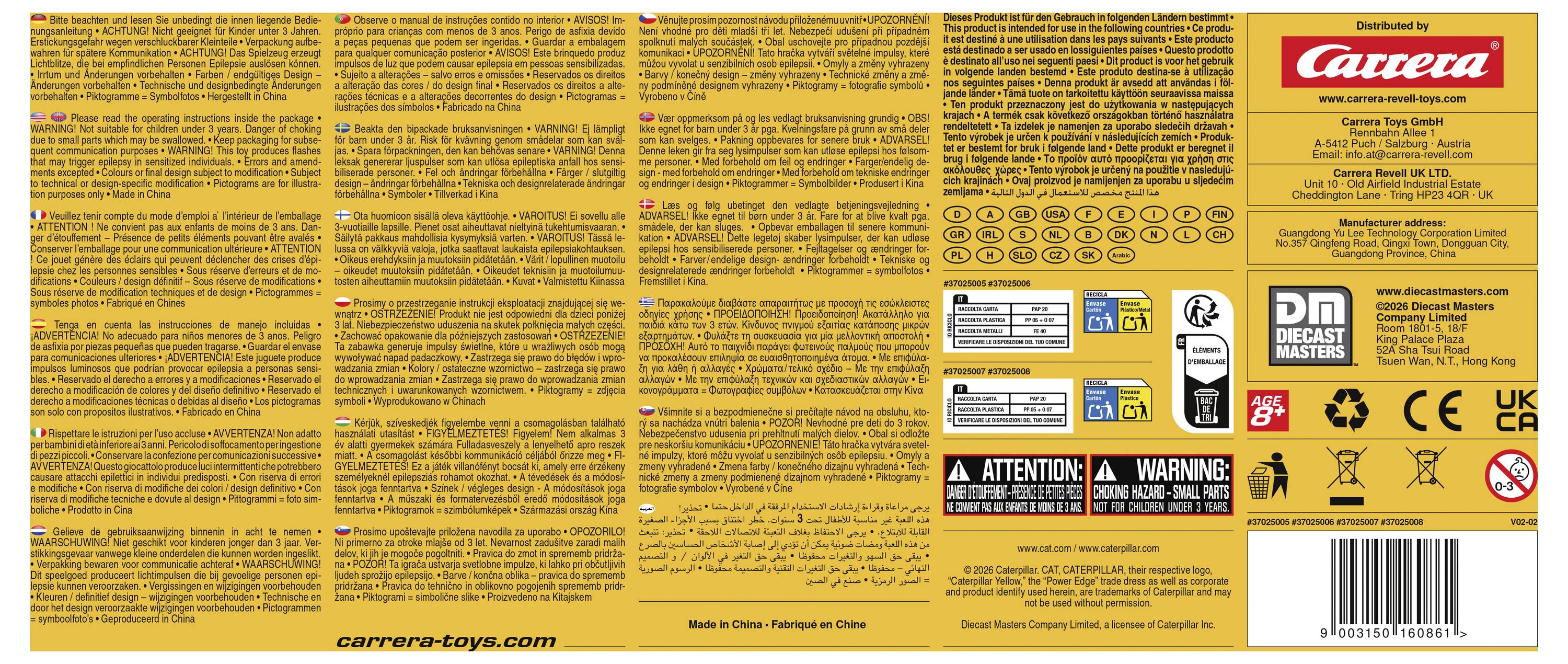 Carrera 37025007 Cat® 950M 1:24 Byggekøretøj Elektronik Byggekøretøj-4