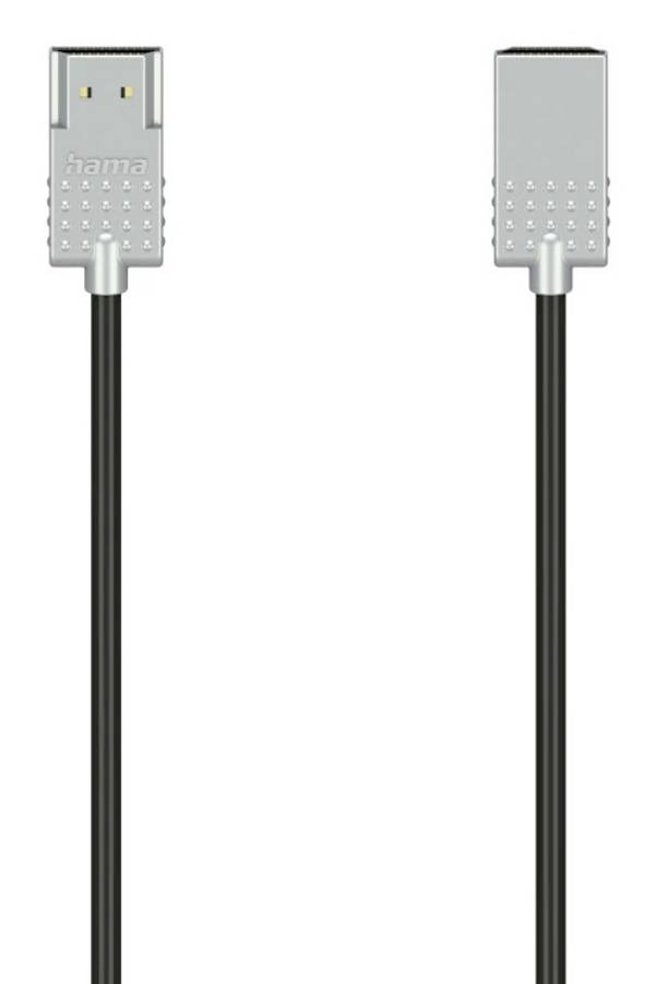 Hama HDMI AV Tilslutningskabel  2 m Sort, Sølv