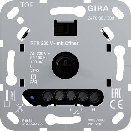 GIRA 247000 Rumregulator Planforsænket 1 stk
