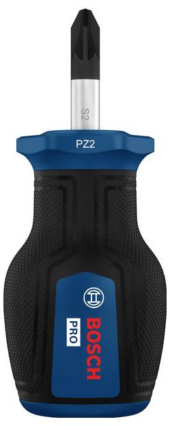 Bosch Professional PRO Stubby-Schraubendreher PZ2 x 25 mm 1600A039TK Stjerneskruetrækker PZ 2 Klinge-længde: 25 mm-0