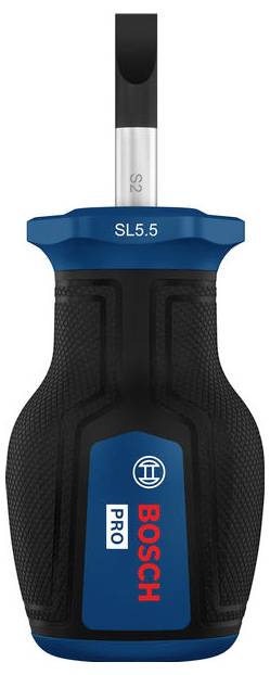 Bosch SL5.5 Pro skruetrækker med blåt-og-sort ergonomisk greb og størrelsesetiket 'SL5.5'