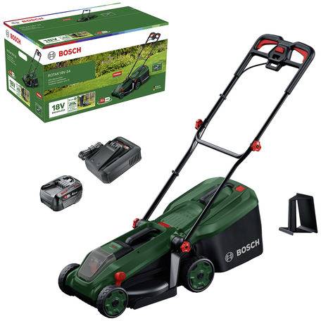 Bosch Home and Garden ROTAK18V-34 Batteridrevet plæneklipper-0