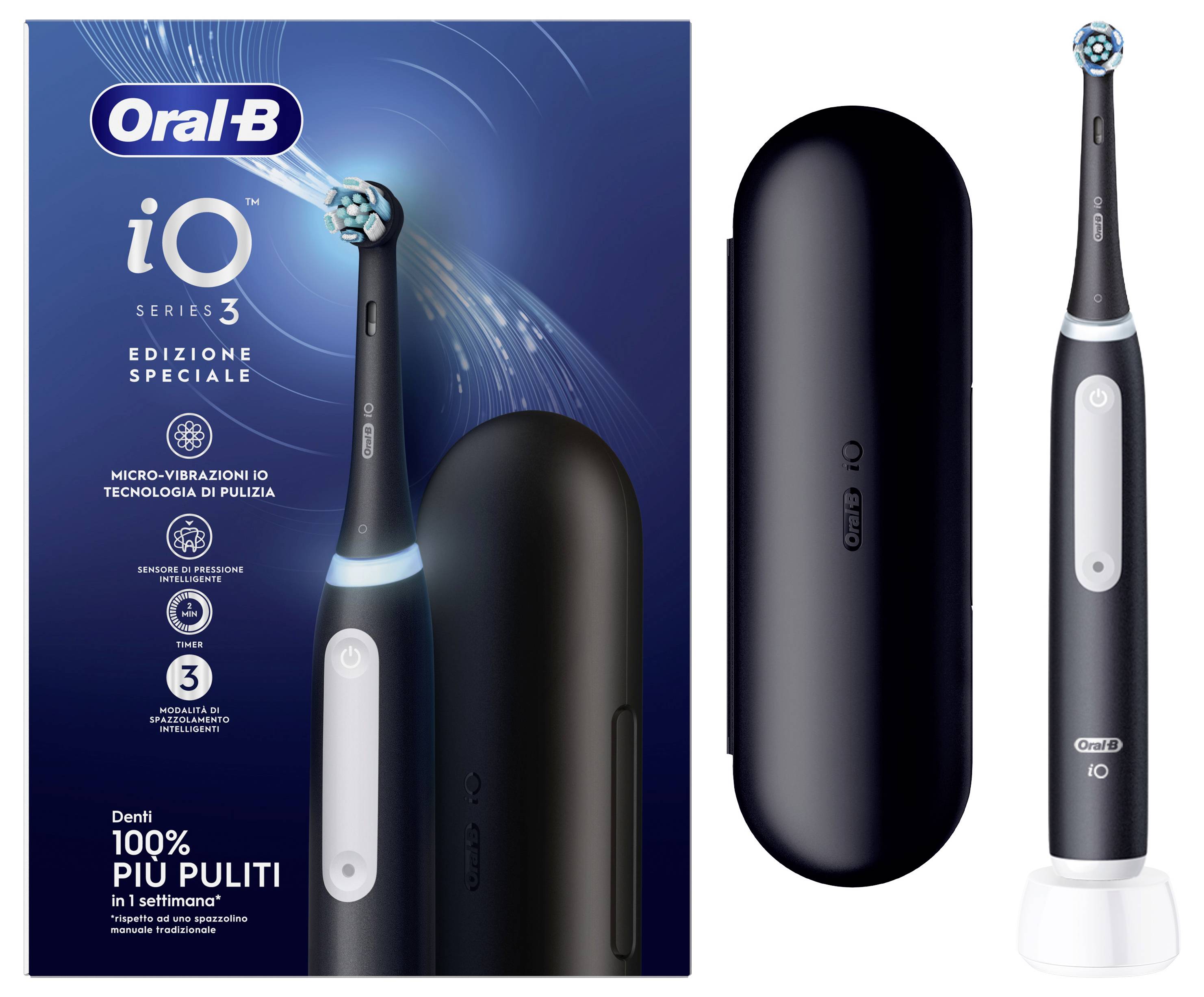 Oral-B Type 3757 613350 Elektrisk tandbørste Roterende/oscilierende Sort, Hvid-1