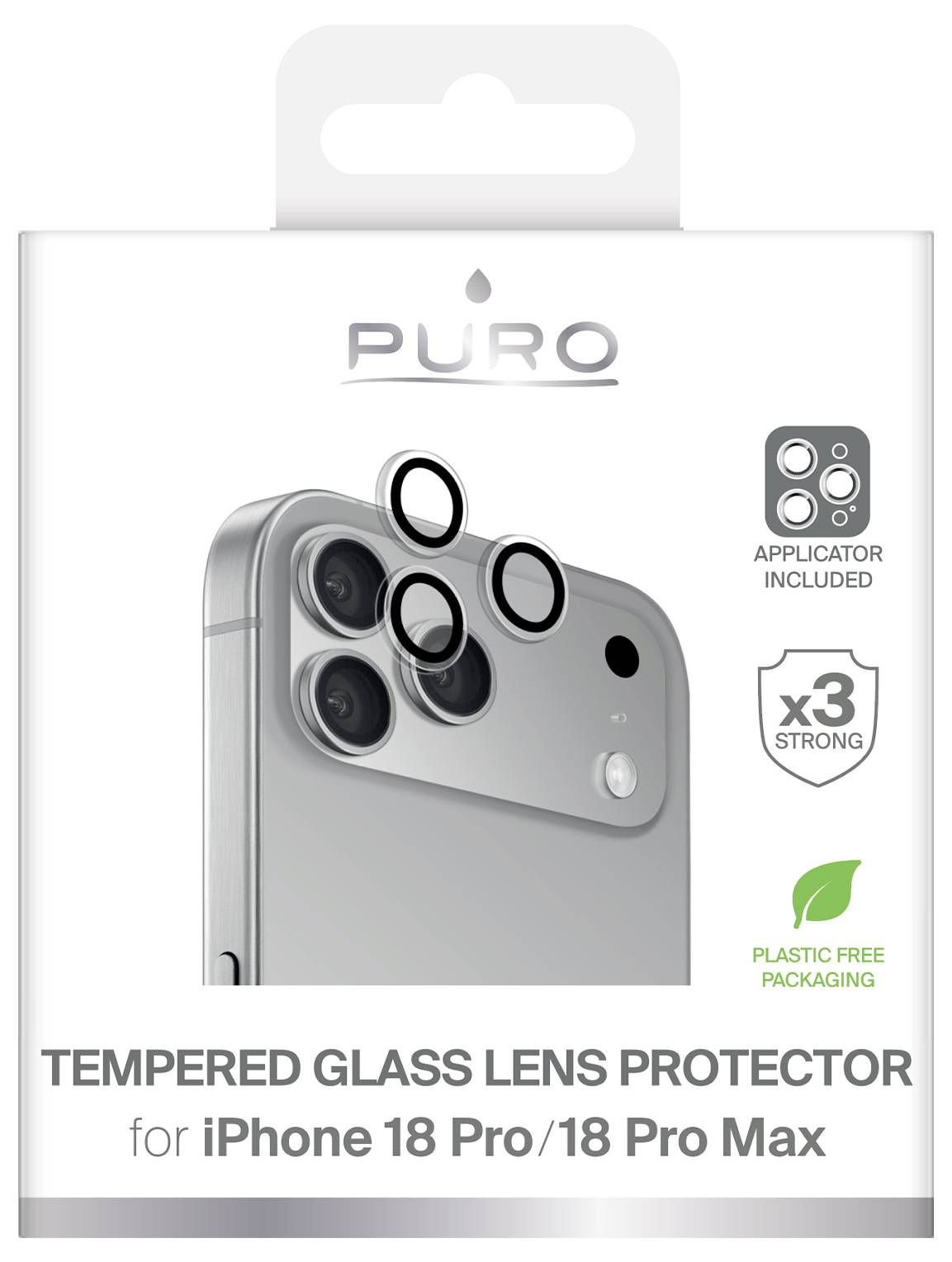 sbs mobile Kamerabeskyttelsesglas Apple IPhone 18 Pro, IPhone 18 Pro Max 1 stk PUSDGLPIPHONE18P-1