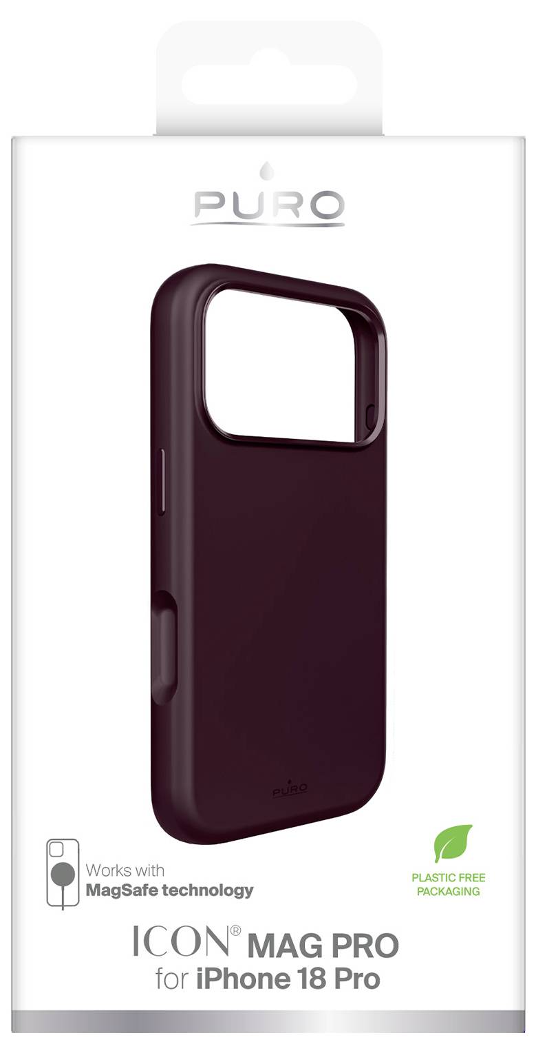 sbs mobile ICON MAG PRO Mobiltelefon backcover Apple iPhone 18 Pro, iPhone 17 Pro Kirsebærrød PUIPC18P63ICONMPBDX-1