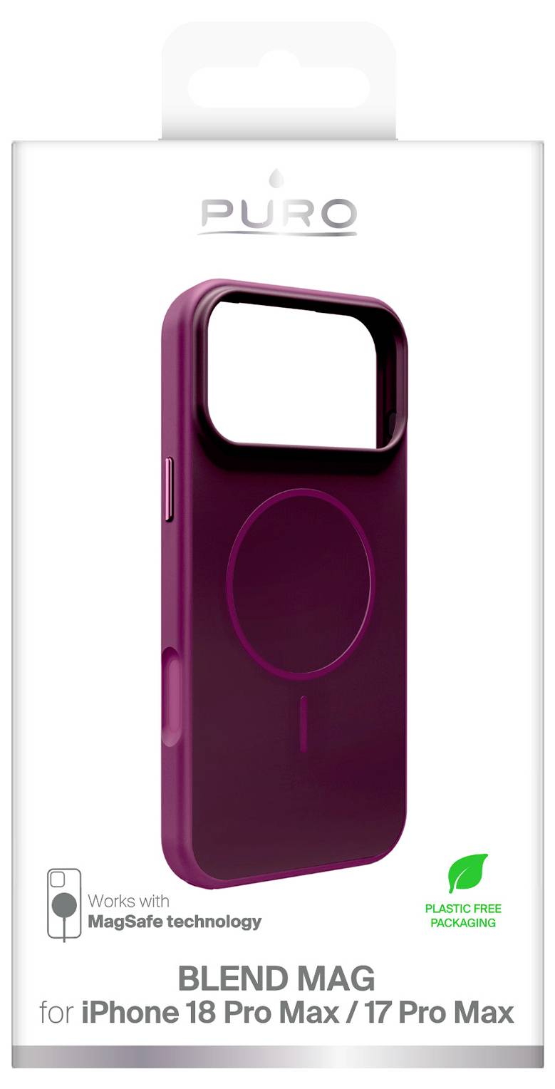sbs mobile Blend Mag Mobiltelefon backcover Apple iPhone 18 Pro Max, iPhone 17 Pro Max Kirsebærrød PUIPC18P69BICOMBDX-1
