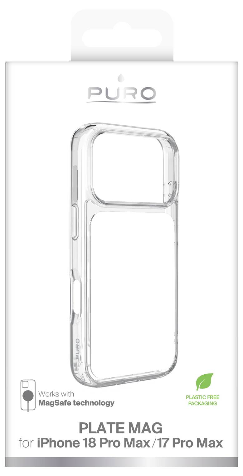 sbs mobile Plate Mag Mobiltelefon backcover Apple iPhone 18 Pro Max, iPhone 17 Pro Max Blå-isblå PUIPC18P69CLEARMWHI-1