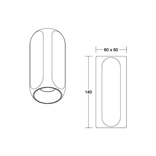 Brumberg 12123173 LED-påbygningslampe LED (RGB) 8 W Hvid-2
