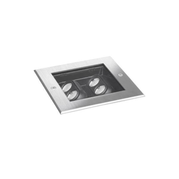 Brumberg 14675223 LED-Boden-Einbauleuchte uden LED (RGB) 8 W Rustfrit stål-0
