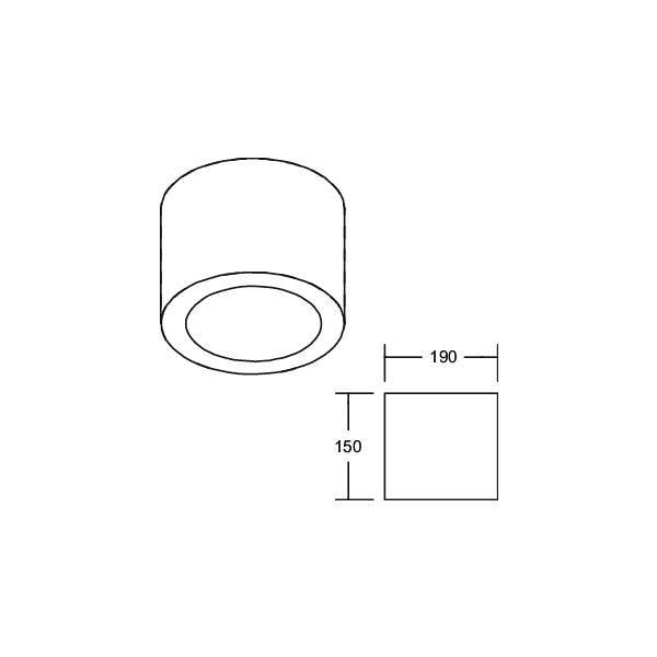 Brumberg 12595183DA LED-påbygningslampe LED (RGB) 31 W Sort-4