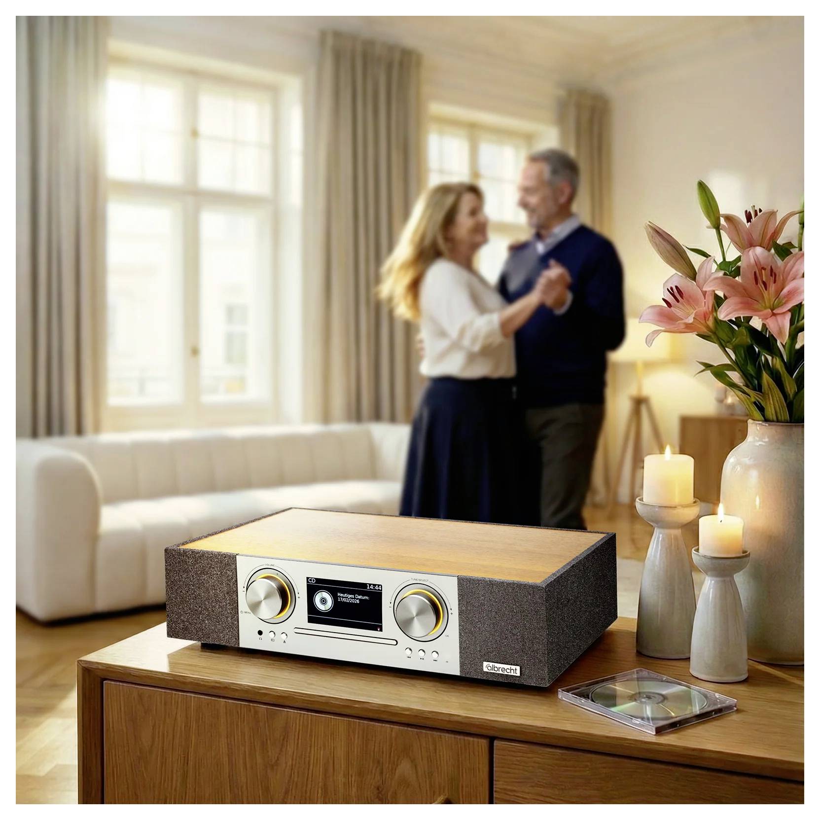 Bordradio Albrecht DR 1000 FM, DAB+ Spotify Valnød-3