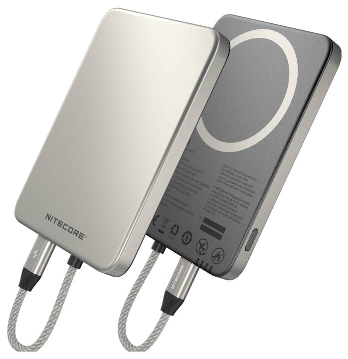 NiteCore Powerbank 5000 mAh Pass-Through Charging Litium USB-C® Grå-0