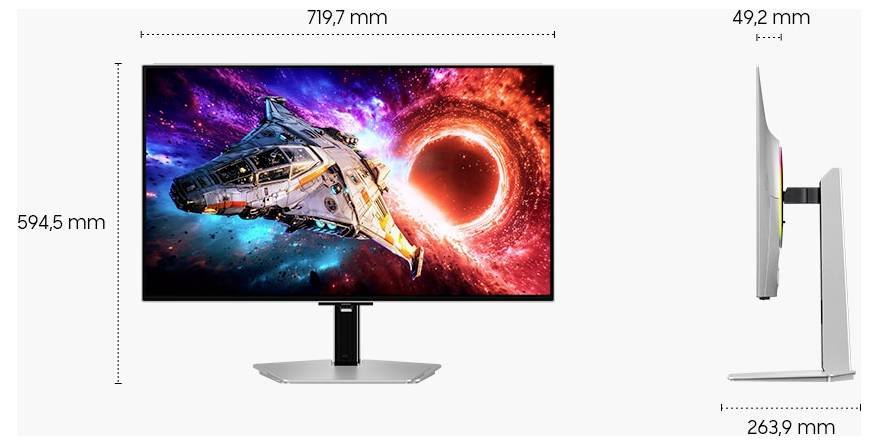 Samsung Odyssey OLED G8 OLED-skærm EEK F (A - G) 81.3 cm (32 tommer) 3840 x 2160 Pixel 16:9 0.03 ms OLED-19