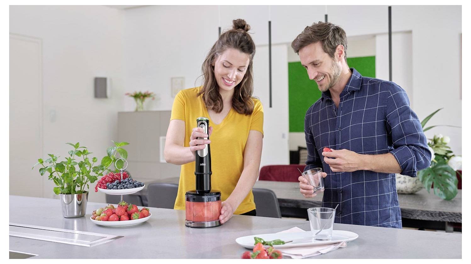 Braun MultiQuick 9 9MQ9135XI Stavblender 1200 W kabelbundet, med målebæger, Blender til suppe, Multifunktion, BPA-fri So-6