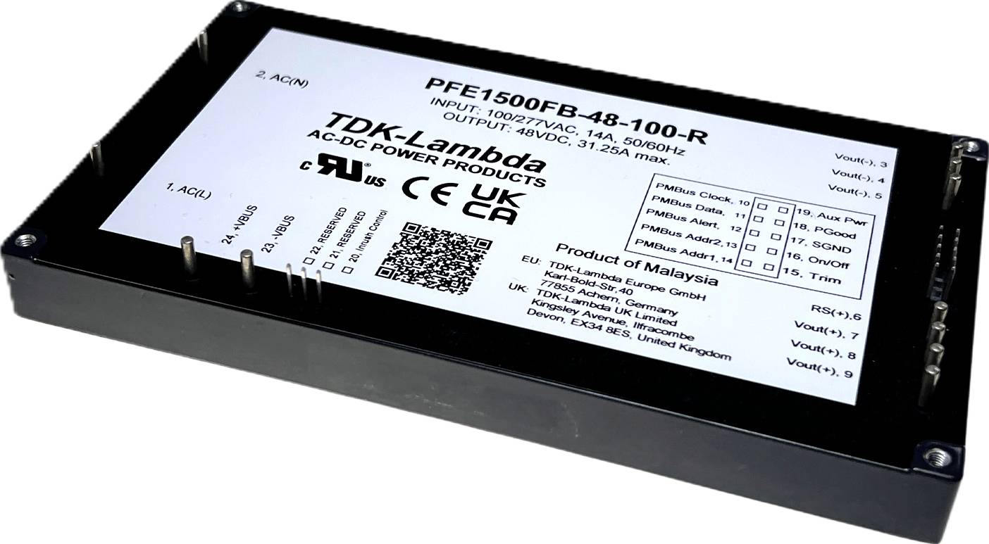 TDK-Lambda PFE1800FB-60-000-R Strømstik/strømforsyning 63 V/DC-0