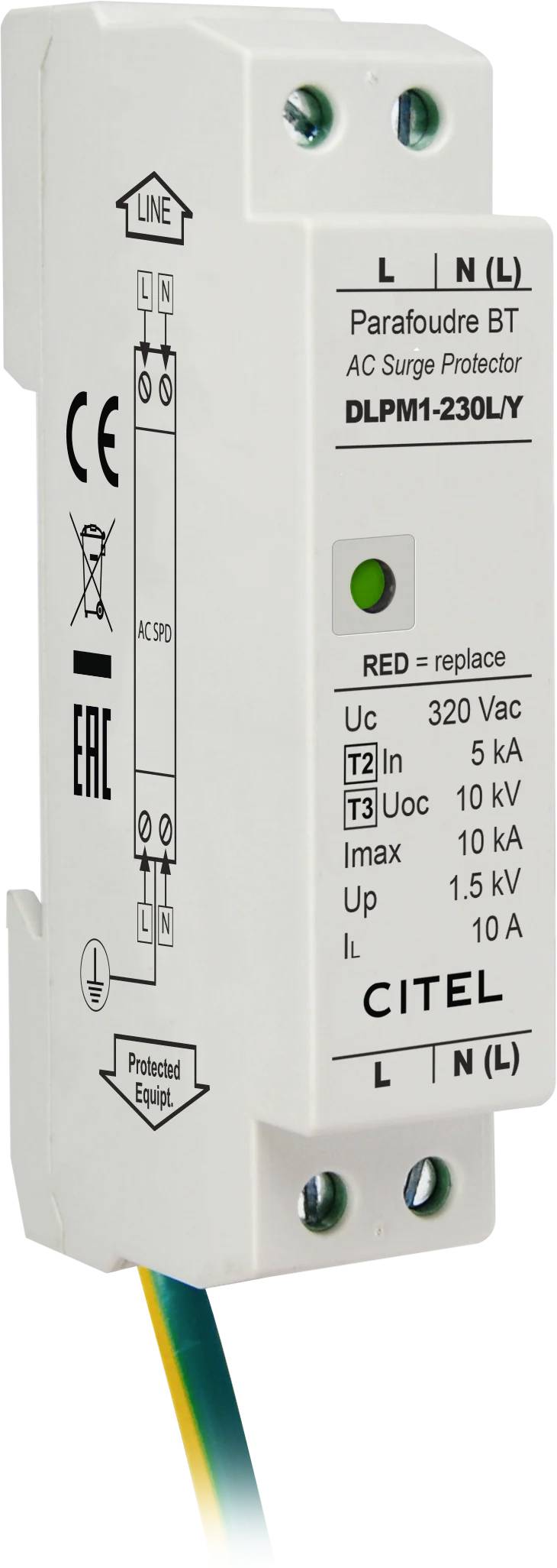 Citel DLPM1-230L/Y Overspændingsbeskyttelsesmodul 1 stk