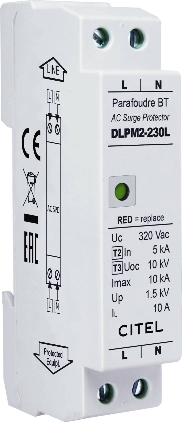 Citel DLPM2-230L Overspændingsbeskyttelsesmodul 1 stk