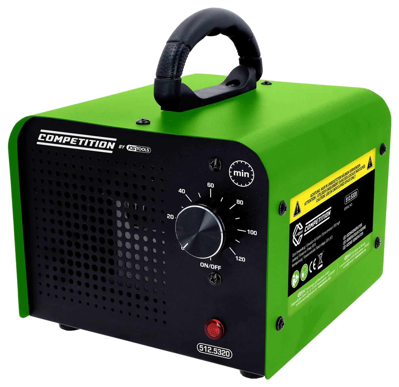 KS Tools 512.5320 Luftrenser Grøn, Sort Kompakt, bærbar ozongenerator med mekanisk timer-4