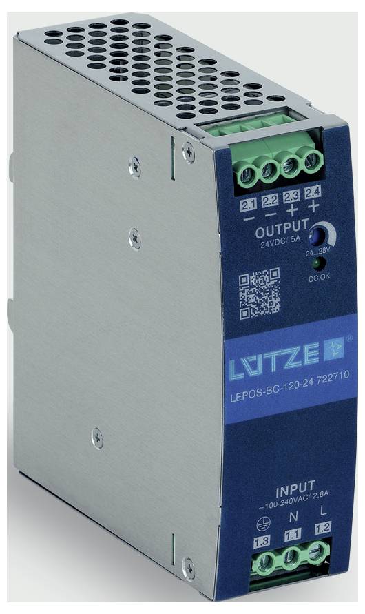 Lütze 722710 Strømforsyning til DIN-skinne (DIN-rail) Indhold 1 stk