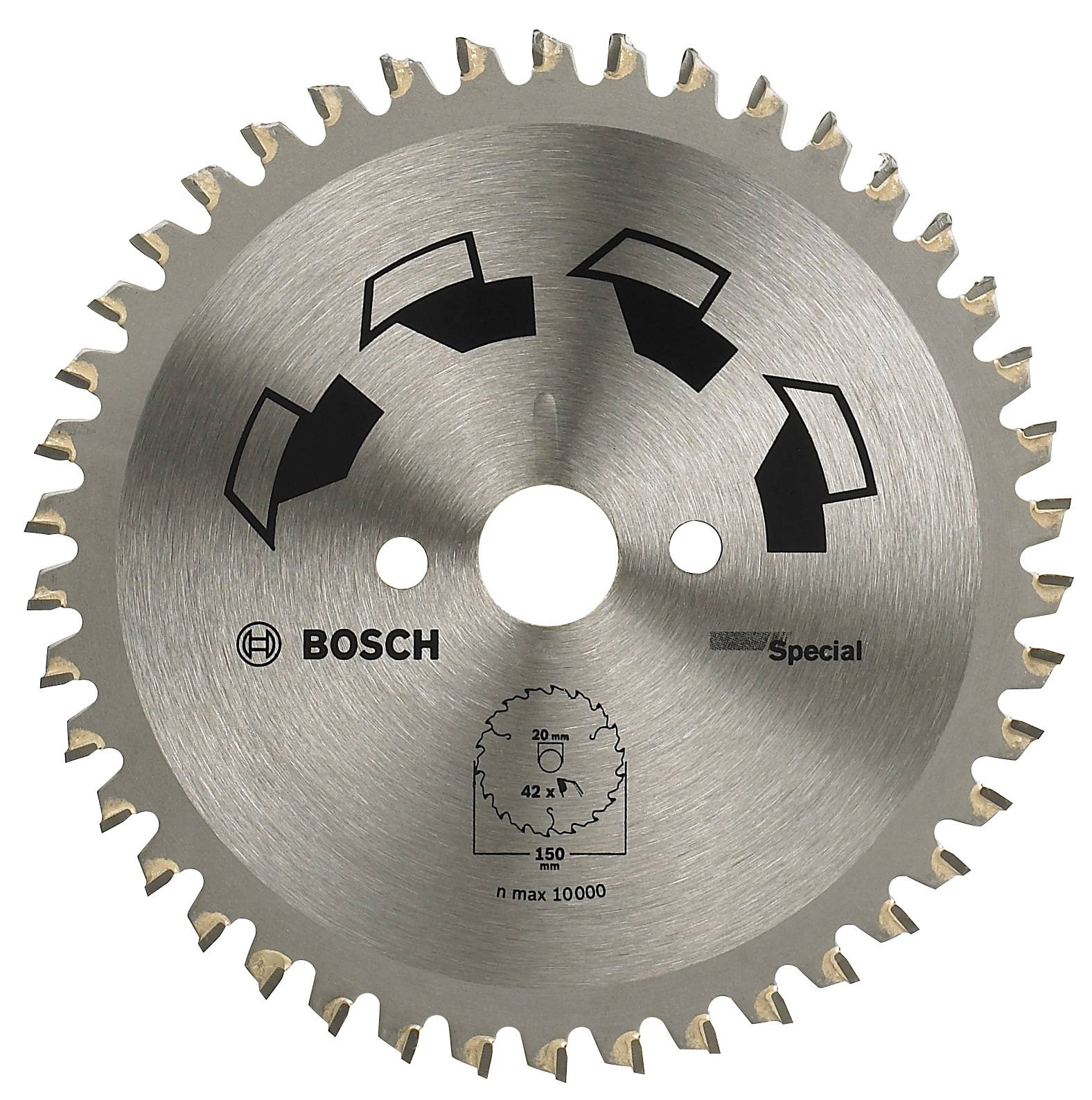 Bosch Accessories Special 2609256886 Blad til rundsav i hårdtmetal 150 x 20 x 2 mm Antal tænder (per tomme): 42 1 stk