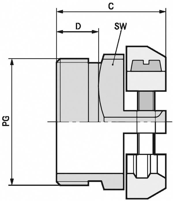 LAPP 52004260 Kabelforskruning  PG16  Messing  Messing 25 stk