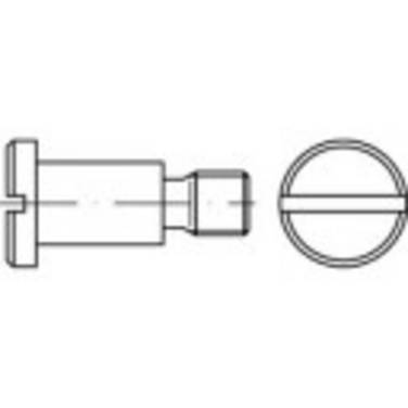 TOOLCRAFT 1063117 Skruer med fladt hoved M5 4 mm Kærv DIN 923 Rustfrit stål 100 stk