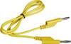 VOLTCRAFT Prøveledning Lamelstik 4 mm Lamelstik 4 mm 1.00 m Gul 1 stk