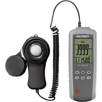 VOLTCRAFT MS-200LED-ISO MS-200LED LED-luxmeter Kalibreret (ISO) 0 - 400000 lx