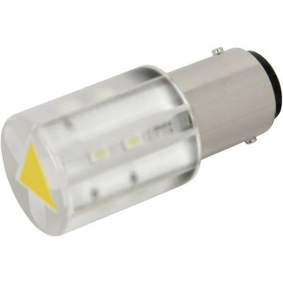 CML 18561232 LED-signallampe Gul   BA15d 230 V/AC    100 mcd  