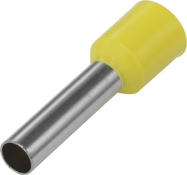 TRU COMPONENTS 1091292 Kabelsko 6 mm² Delvist isoleret Gul 100 stk