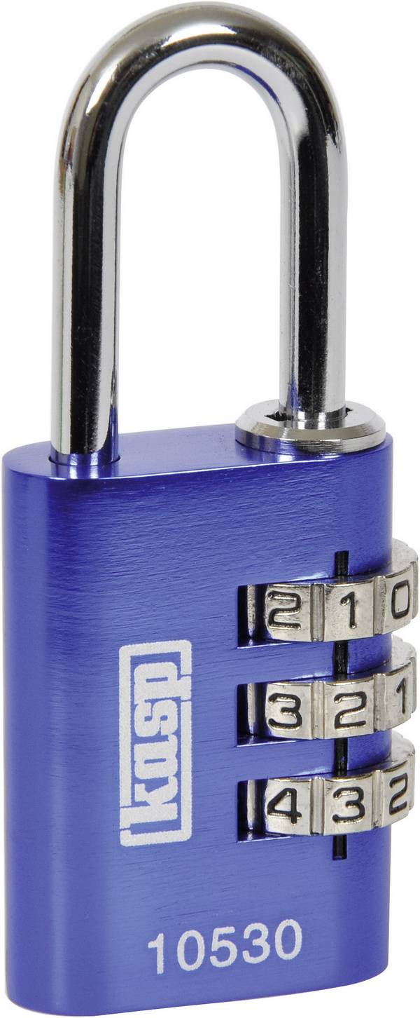 Kasp K10530BLUD Hængelås 30 mm    Blå  Kombinationslås