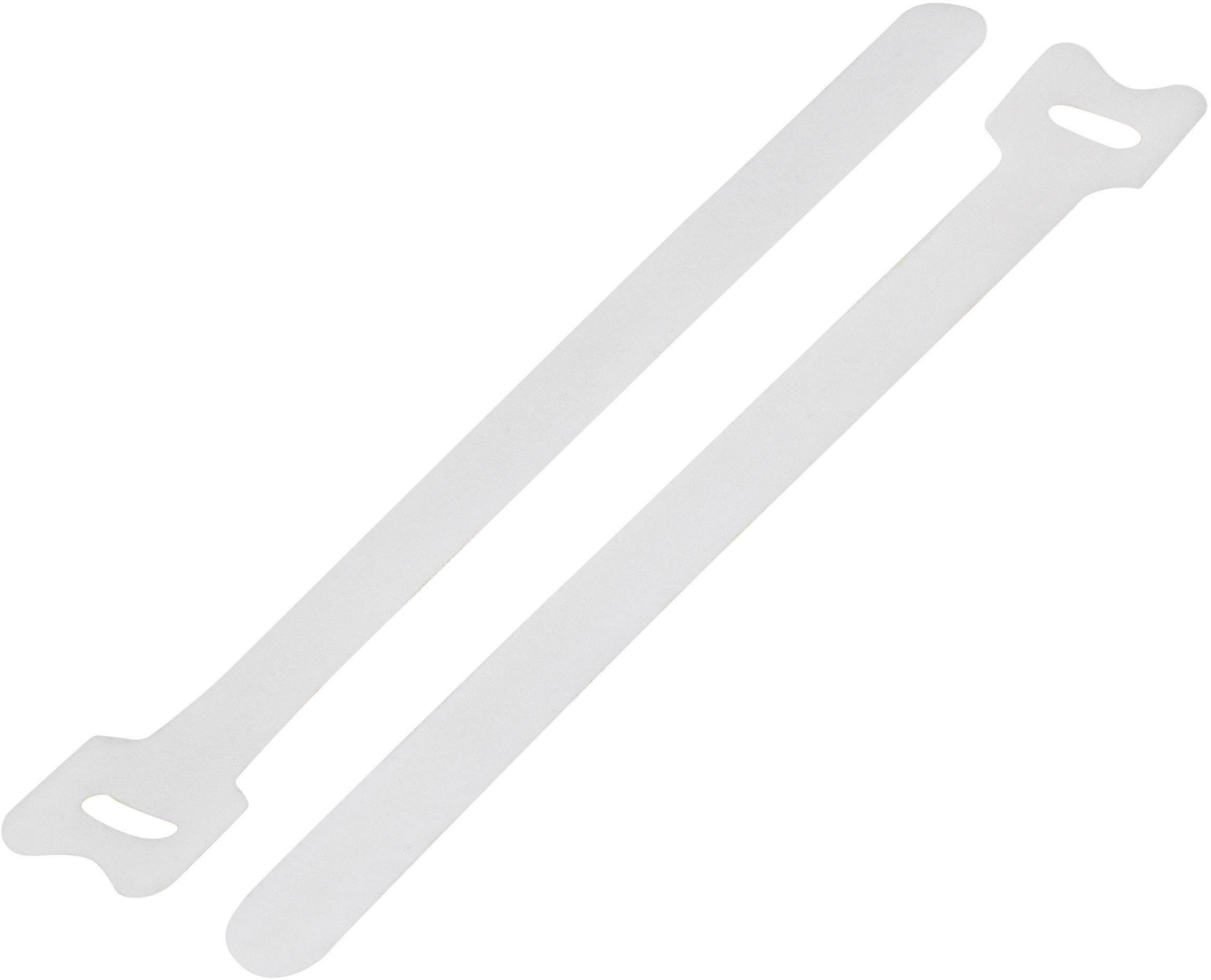 KSS MGT-210WE Burrebåndkabelbinder til samling Burrebånd statisk loop del (L x B) 210 mm x 16 mm Hvid 1 stk