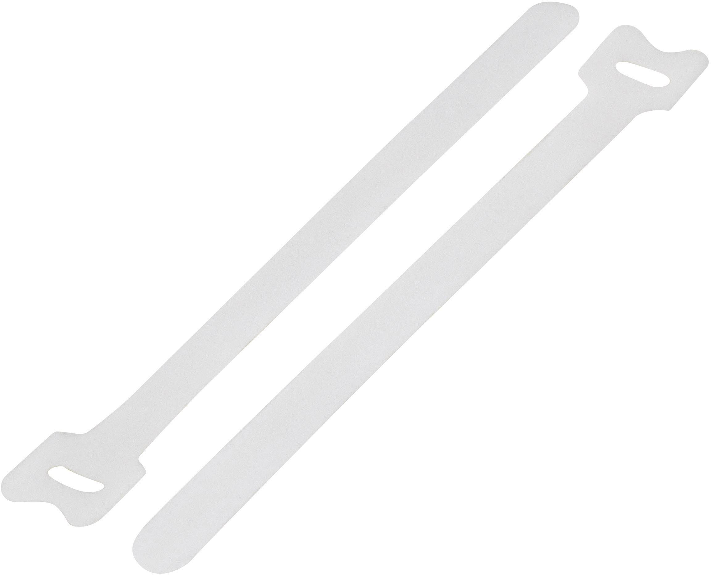 To parallelle hvide kabelstrips placeret side om side på en hvid baggrund.