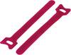 TRU COMPONENTS Burrebåndkabelbinder til samling Burrebånd statisk loop del (L x B) 210 mm x 16 mm Rød 20 stk