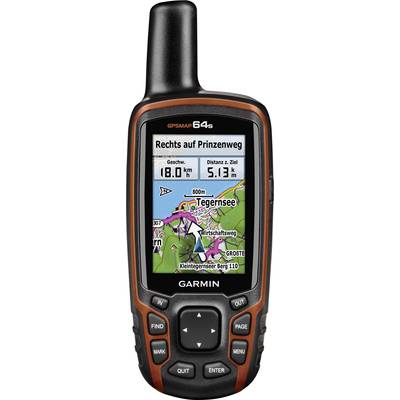 Garmin GPSMAP 64S Outdoor Navi Cykler, Geocaching, Vandring Verden Bluetooth®, GLONASS, GPS, Stænkvandsbeskyttet