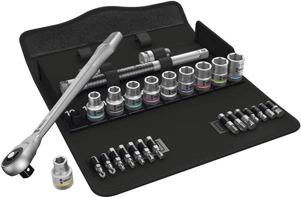 Wera Zyklop Metal 8100 SC 7 Topnøglesæt Metrisk 1/2" (12,5 mm) 28 dele 05004077001