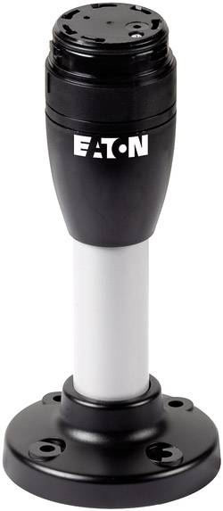 Et sort og sølvfarvet stativ med 'EATON' påskrift øverst. Det er rundt, stabilt og designet til tekniske formål.