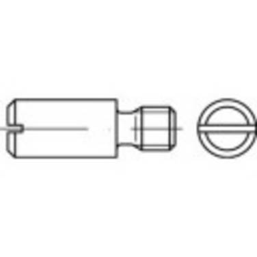 TOOLCRAFT 119069 Skulderskrue M4 4 mm Kærv DIN 927 Stål 100 stk