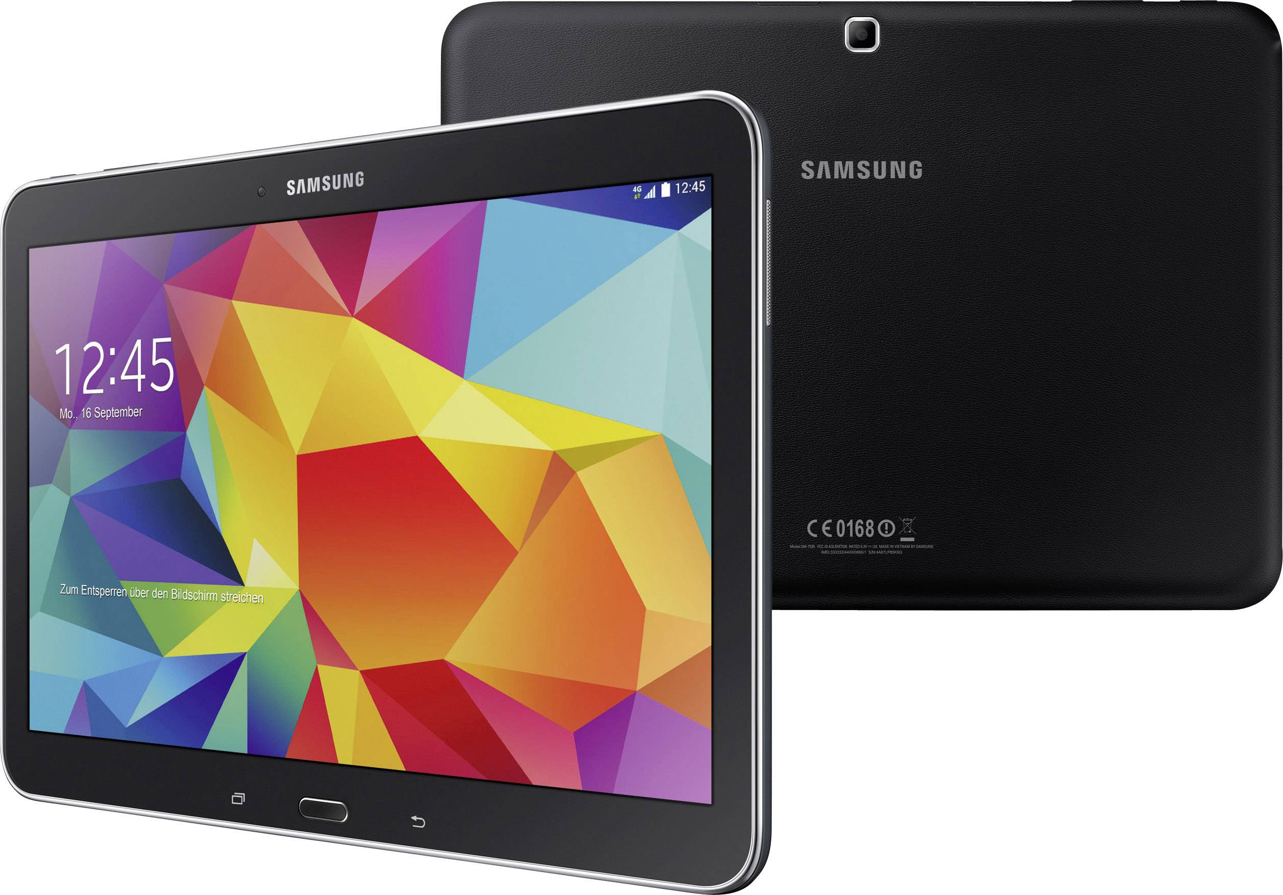 Galaxy Tab 4 WiFi 16 GB Sort Android-tablet 25.7 cm (10.1 tommer) 1.2 GHz Android™ 4.4 1280 800 Pixel | Conradelektronik.dk