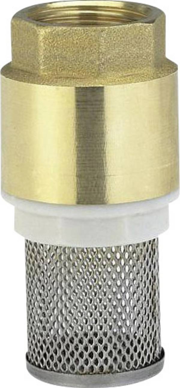 GARDENA 07221-20 Messing-Fußventil, Saugkorb, Ventilkegel, Dichtung, 33,3 mm Fodventil    33,3 mm (G1) Messing