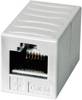 Telegärtner RJ45 Netværk Adapter CAT 5e [1x RJ45-tilslutning - 1x RJ45-tilslutning] 0 mm Alpinhvid