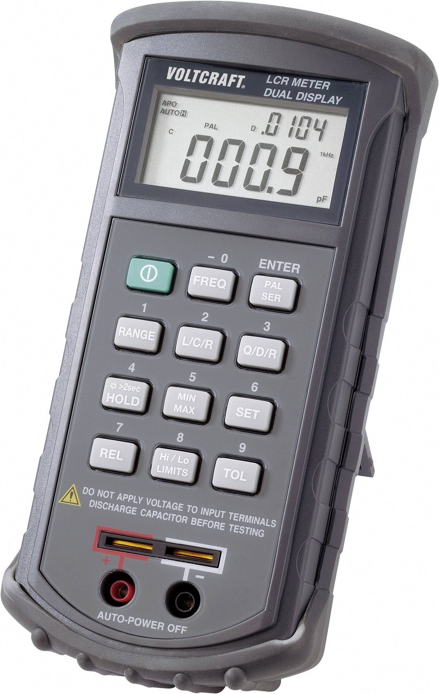 VOLTCRAFT LCR 4080-D Komponenttester Kalibreret (SCS akkrediteret laboratorium (SCS)) digital CAT I Visning (counts): 20000