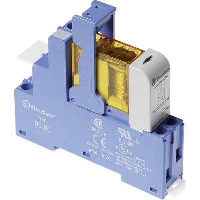 Finder 48.31.7.012.0050 Relækomponent Nominel spænding: 12 V/DC Brydestrøm (max.): 10 A 1 x skiftekontakt 1 stk
