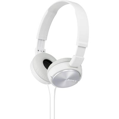 Sony MDR-ZX310 On Ear hovedtelefoner kabelbundet Hvid Kan foldes sammen