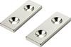 TRU COMPONENTS TC-12250648 Permanent-magnet Rektangulær (L x B x H) 40 x 15 x 3 mm M4 Grænsetemperatur (max.): 150 °C