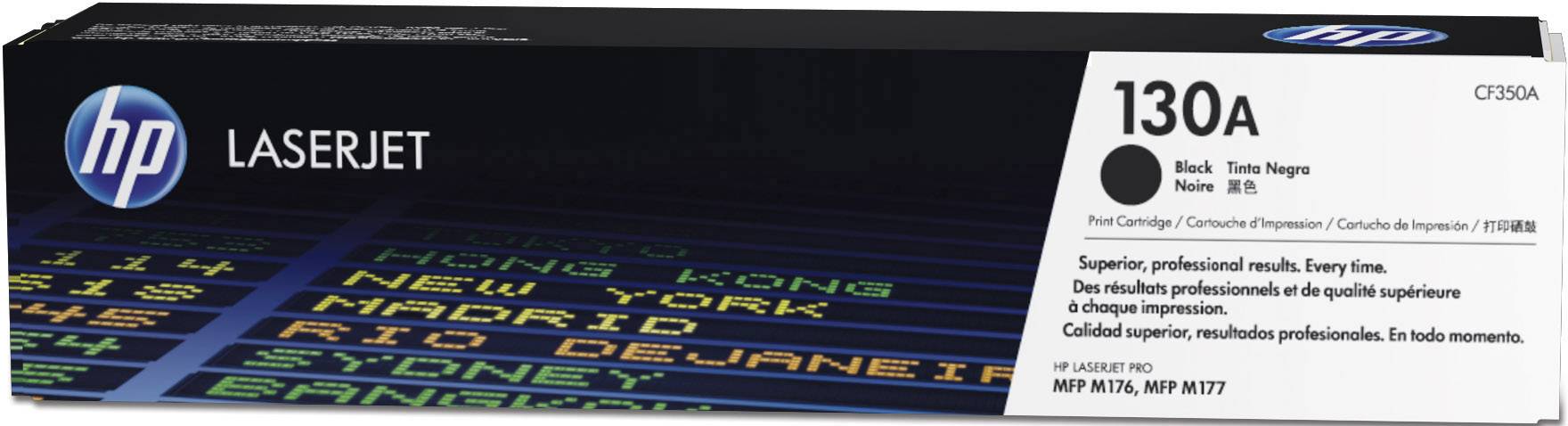 Tonerpatron HP 130A, Sort. Egnet til printere HP LaserJet MFP M176, M177. Leverer professionel udskriftskvalitet.