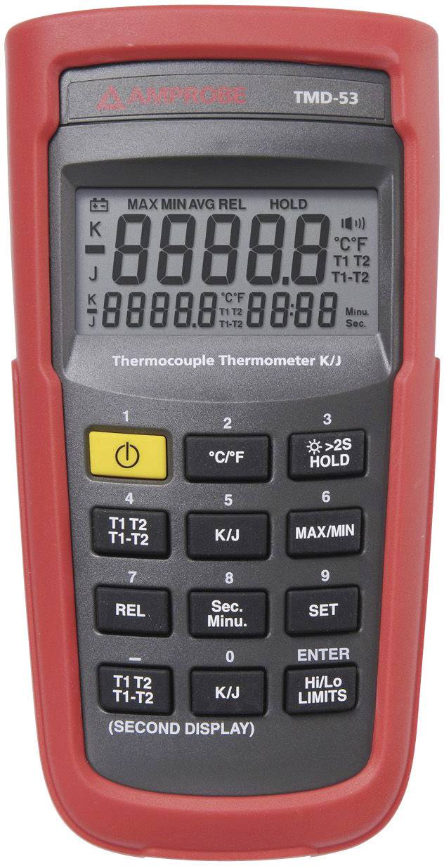 Beha Amprobe TMD-53 Temperatur-måleudstyr -50 - +1350 °C Sensortype K, J