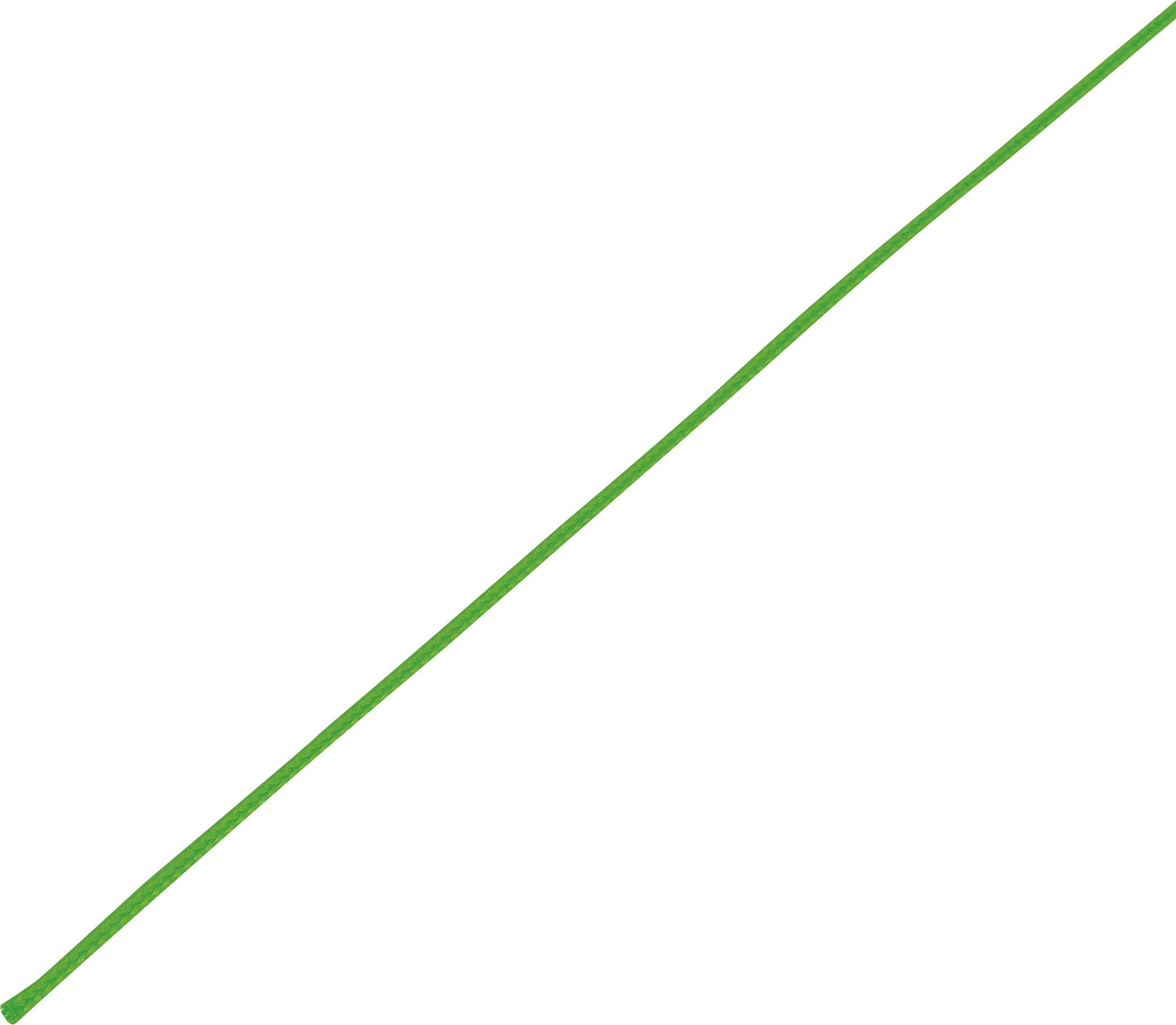 Grøn, diagonal linje fra nederste venstre hjørne til øverste højre hjørne på hvid baggrund.