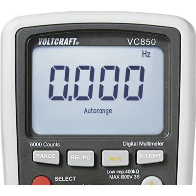 VOLTCRAFT VC850 Hånd-multimeter digital CAT III 1000 V, CAT IV 600 V Visning (counts): 6000-13