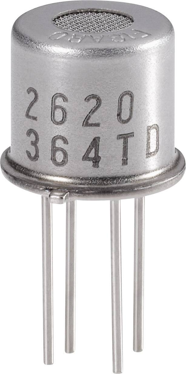 En sølvfarvet sensor med fire metalstifter på undersiden, graveret med tallene og bogstaverne '2620' og '364TD'.